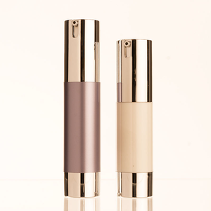 Botella de Plástico Cosmética de Lujo Color Oro Rosa, Vacía, de 10 ml, 15 ml, 20 ml, 30 ml, para Crema Facial, con Bomba de Aire ABS - Product Image 3