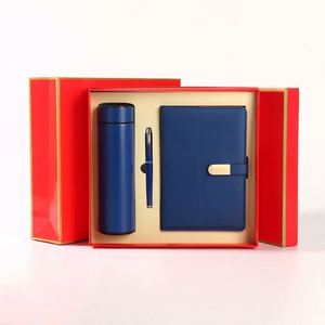 Articles cadeaux 2025, article promotionnel, bloc-notes rouge, bloc-notes de bureau, stylo, ensemble cadeau d'entreprise 3 en 1 - Product Image 4