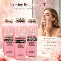 Tonique hydratant éclaircissant et illuminateur 450 ml, sérum réparateur régulateur de sébum à la périlla, tonique à l'eau de rose