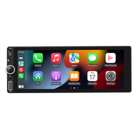 Lecteur DVD de Voiture pour Tableau de Bord Android 13, Écran IPS de 6,68 Pouces, Autoradio 1 Din avec Navigation GPS