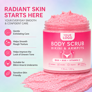 Natural <b>Body</b> Exfoliating Care Smooth Skin Improves Rough Dry Uneven Skin With BHA Vitamin C Essence Sensitive Skin Bikini <b>Scrub</b> - Product Image 4