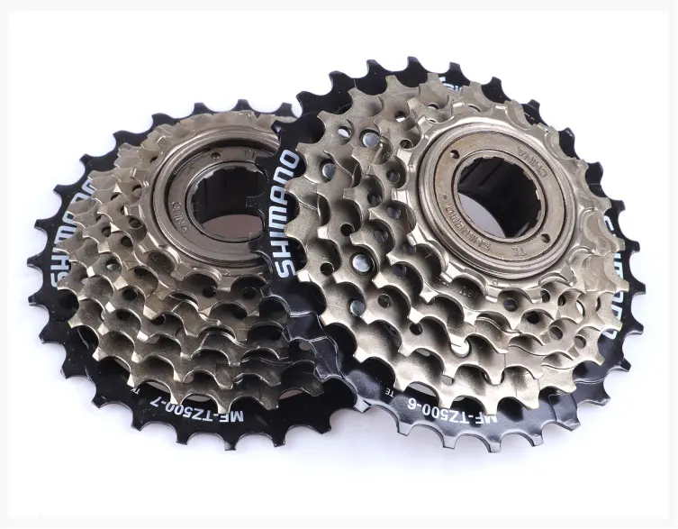 Shimano 6 Speed 7 Speed TZ500 Bicycle Freewheel Mountain Bike 14-28T 14-34T Mountain bike rotary flywheel Metal Thread Sprocket