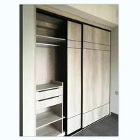 Toute la maison armoire personnalisée chambre à coucher armoire en bois massif ensemble style simple zone suspendue plusieurs inserts belles armoires