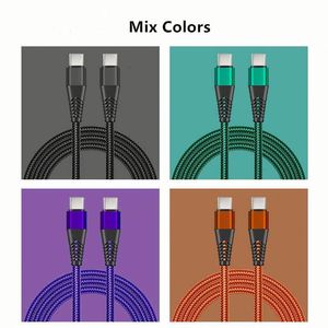 สายไนลอนถัก USB พร้อมไฟชาร์จชนิด c/Micro QC4.0เร็ว60W C TO C 1M สำหรับโทรศัพท์15 16 PRO MAX - Product Image 6