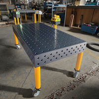 Table de soudage rotative 3D réglable en acier moulé, très vendue, avec diamètre de trou de 28 mm et 16 mm pour le soudage des métaux