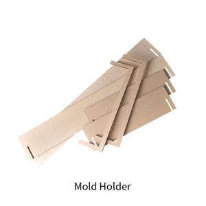 Molde de silicona para tabla de café <span class=keywords><strong>grande</strong></span>, de resina epoxi para mesa de río con soporte de madera - Product Image 6