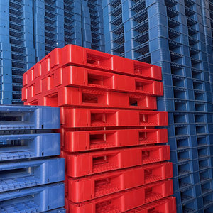 Palettes en plastique personnalisables avec options de 3, 5 ou 9 rails pour répondre aux besoins de capacité de charge différentiée - Product Image 3
