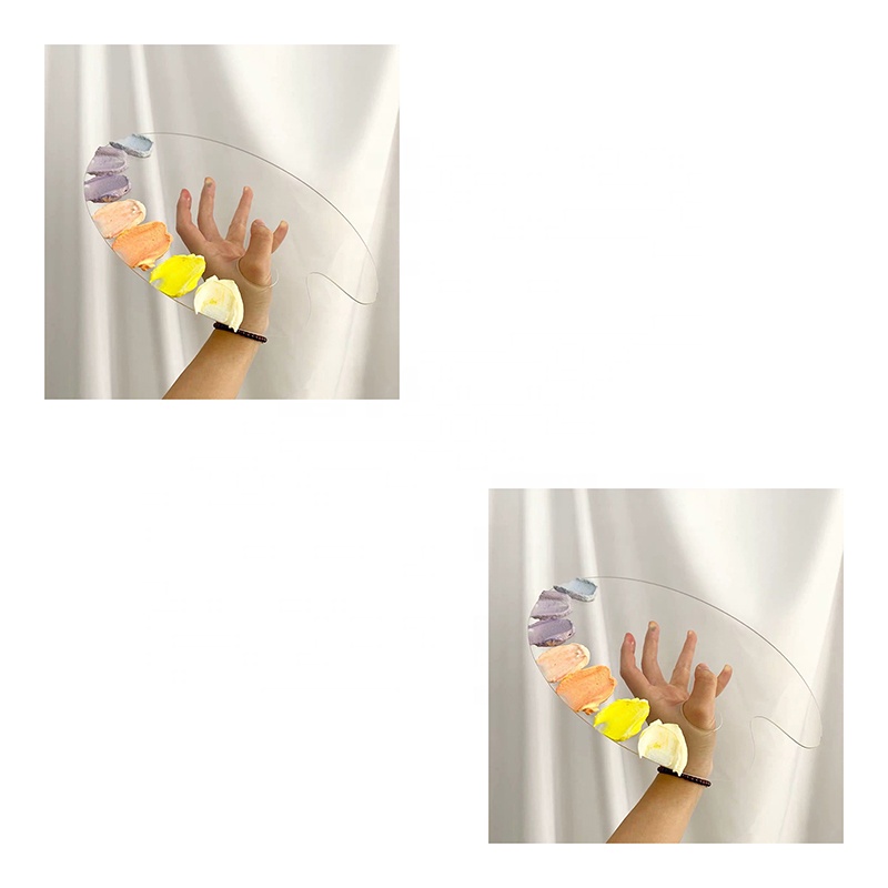 Палитра для рисования, держатель краски, палитра, Палетка акварельных красок, овальная антипригарная картина, Легкая очистка краски, паллеты для акрила