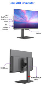 Sharerdp nouveautés 23.8 pouces 24 pouces H110 H510 Barebone Power AIO monobloc petit OEM tout en un Pos ordinateur <span class=keywords><strong>PC</strong></span> - Product Image 6