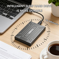 VONN Box Esterno Scorrevole ad Alta Velocità per HDD da 2.5" USB 3.0 5Gbps JMS578, Case Portatile per SSD/HDD per Laptop