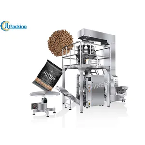 Empaquetadora automática de pesaje vertical para pellets de madera 10kg 15kg 20kg empaquetadora de bolsas para gránulos de madera