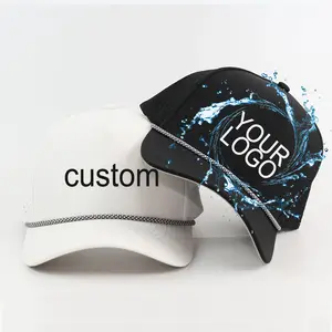 Gorra Impermeable Hydro Waterproof Laser Hat Black Cap Rubber Logo Pvc Patch Premium Camo Baseball Waterproof Hat