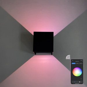 <span class=keywords><strong>Vente</strong></span> flash : Applique murale LED intelligente en aluminium 9W, contrôlée par l'application Tuya, étanche IP65, angle réglable vers le haut et vers le bas, lampes murales décoratives - Product Image 3