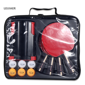 Raquettes de <span class=keywords><strong>ping</strong></span>-<span class=keywords><strong>pong</strong></span> portables rétractables de qualité supérieure, 4 raquettes de qualité, 6 balles, ensemble de tennis de table professionnel avec <span class=keywords><strong>filet</strong></span>, OEM - Product Image 1