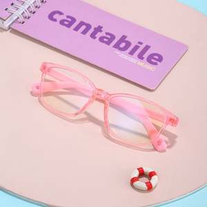 Lunettes anti-lumière bleue pour enfants, vente en gros, logo personnalisé, montures optiques en gel de silice, lunettes bloquant la lumière bleue pour enfants - Product Image 4