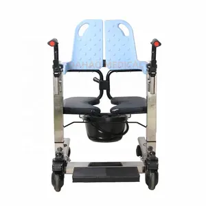 折りたたみ式ポータブル電気麻痺便器障害者用患者リフトトランスファーチェア車からベッドへホームシャワー用