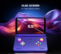 Console de jeu vidéo portable Retroid Pocket Flip 2 avec système Android 13, batterie 5000 mAh, écran AMOLED 5,5 pouces 1080P
