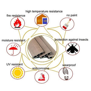 Terrasse de jardin extérieur Bio-Color Composite bois plastique WPC Decking & Flooring - Product Image 3