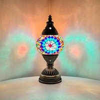 Lampe de table vintage romantique Turkiye en édition limitée, petite lampe de table pour chambre à coucher, bureau, café, restaurant, hôtel, B&B, lampe de table décorative