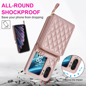 Funda de Teléfono Tipo Cartera con Ranuras para Tarjetas, Diseño INS de Cuero PU, a Prueba de Golpes, para <span class=keywords><strong>Oppo</strong></span> Find N2 <span class=keywords><strong>Flip</strong></span> y N3 - Product Image 5