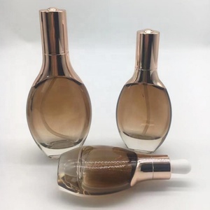 Cosmetic <b>Container</b> Set Cosmetics Cream Jar Glass Bottles Cosmetics Skincare Packaging Set 30g 50g 40ml 100ml 120ml Luxury - Product Image 3