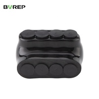 Connecteur de câblage électrique double face homologué UL BAREP, 4 ports, 4-14 AWG, cosses mécaniques isolées multi-branches pour épissure de câble d'alimentation