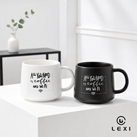 Taza de café de cerámica capuchino al por mayor mate reutilizable té leche logotipo personalizado tazas de porcelana creativas para 1 usuarios 350 ml 500