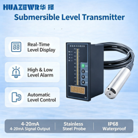 Transmisor de Nivel Hidrostático Sumergible de Acero Inoxidable 316L, Sensor de Nivel de Agua IP68 para Pozos Profundos, Depósitos y Tanques, Personalizable