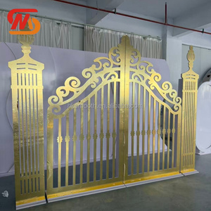 Arco Decorativo Dorado Personalizado SMOOTH para Bodas, Soporte para Fondo de Escenario - Product Image 2