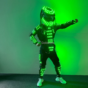 ชุดนักล่า LED เปลี่ยนสี RGB สำหรับไนต์คลับ,ชุดคอสเพลย์นักรบเหล็กหุ่นยนต์นักเต้นบนเวทีสีโรงงาน - Product Image 3