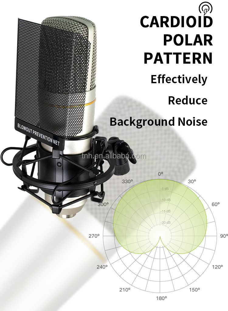 CM-ZX89 Professional Condenser Microphone for Gaming & Karaoke