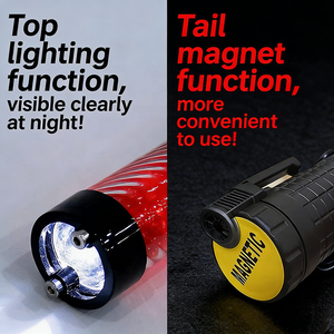 Bâton de signalisation routière vert YIDAO, batterie rechargeable, visibilité 500 m, modes clignotant/fixe, contrôle de circulation d'urgence portable - Product Image 5