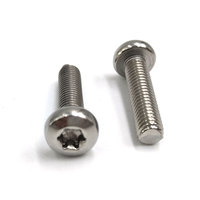 Sekrup kepala datar presisi kustom Tiongkok sekrup kepala Countersunk Hex Torx 304 baja tahan karat M2x3 Torx 5 sekrup