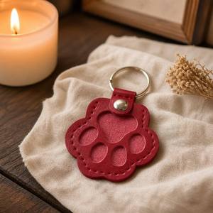 Portachiavi commemorativo all'ingrosso per animali domestici, a forma di zampa, ecologico, solido, leggero, confortevole, moderno, con ornamento - Product Image 2