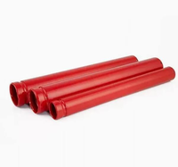Tuyau de protection incendie à rainures roulées DN50 DN100 DN150 DN200 6m Direct usine Chine