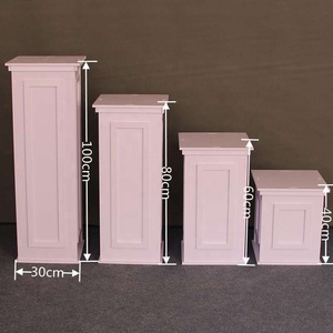 Colonna Quadrata Moderna Europea Romana in PVC Smontabile, Supporto <span class=keywords><strong>per</strong></span> <span class=keywords><strong>Fiori</strong></span> Decorativo <span class=keywords><strong>per</strong></span> Matrimoni e Eventi - Product Image 3
