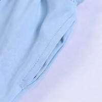 Ensemble deux pièces d'été pour filles, t-shirt à manches courtes avec logo brodé, en tissu éponge respirant polyester/coton, bord festonné