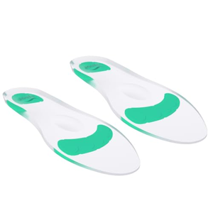 Semelles en gel de silicone orthopédiques avec soutien de la voûte plantaire, pour fasciite plantaire, pieds plats, douleurs au talon, absorption des chocs, antidérapantes, pour le sport - Product Image 1