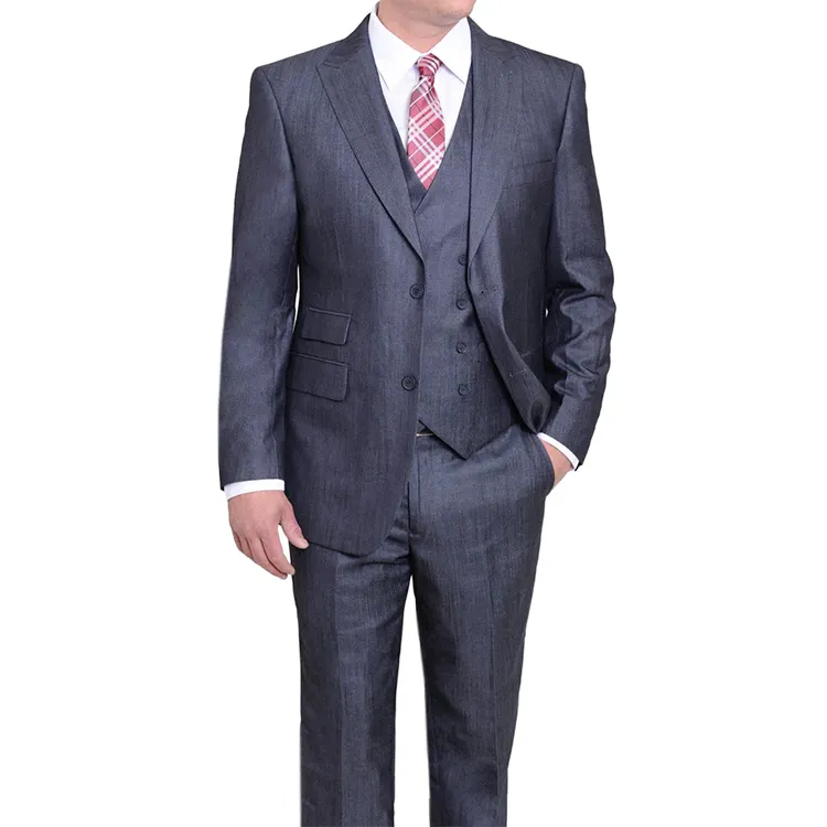New Customized Single Breasted Grey Men's Suits Custom men's blazer formal suits for men