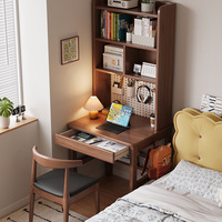 Table de chevet perforée en bois massif, faite à la main, pour ordinateur, 70 cm de large, table d'étude pour enfants, surface de bureau