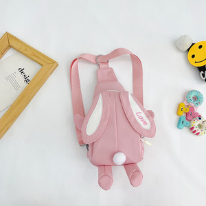 Sevimli tavşan kulaklı çapraz askılı çanta, çok yönlü kız göğüs çantası, tek omuz çantası, şık çok bölmeli Fransız çantası - Product Image 6