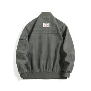 Chaqueta de Hombre Otoño 2025, 100% Algodón Canvas, Resistente a las Arrugas, Cortavientos, Ecológica, Transpirable, Corte Regular, Cuello Mao - Product Image 2