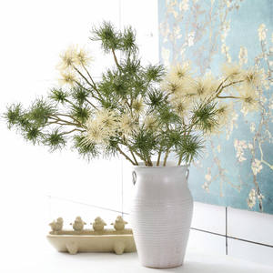 Nouvelle arrivée, branche de fleur artificielle à six têtes de chrysanthème, style ourson de mer, 80 cm, <span class=keywords><strong>tige</strong></span> souple en plastique pour décoration de mariage - Product Image 4