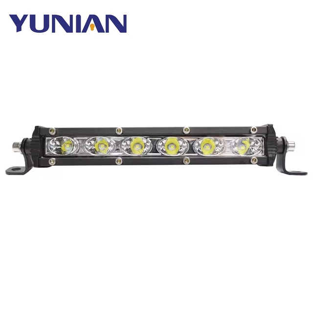 High Quality 7 Inch LED Light Bar Car Motor Work Lamp 18W Slim Single Row Spot Mini Truck Automobile 12V 24V