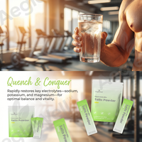 Aeglewell Lime Electrolyte Mix Salts Powder, Sans gluten et sans produits laitiers, Complément d'hydratation rapide pour la performance cellulaire