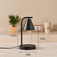 Lampe chauffe-cire de luxe à cire électrique de haute qualité Fondeur de bougie à intensité variable pour bougies parfumées Lampe à bougie descendante