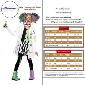 Costume de <span class=keywords><strong>scientifique</strong></span> fou pour enfants, veste de jeu de rôle pour Halloween avec lunettes de soleil - Product Image 3
