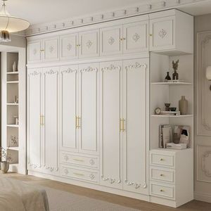 Armario de Dormitorio 2025, Muebles de Dormitorio de Diseño <span class=keywords><strong>Interior</strong></span> Moderno, Armario de Almacenamiento de Madera de Fácil Instalación - Product Image 2