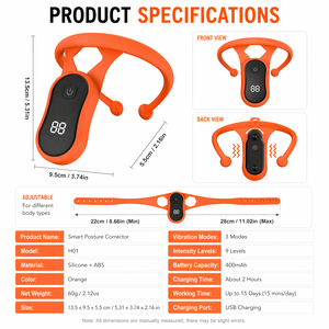 Corrector de Postura Inteligente con Pantalla y Sensor de Vibración para Niños, Diseño 2024, <span class=keywords><strong>Ayuda</strong></span> a Mantener la Postura Correcta - Product Image 5