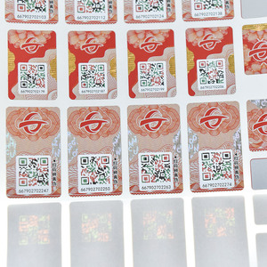 Garantie personnalisée numéro <span class=keywords><strong>de</strong></span> série inviolable vérifier authenticité étiquettes autocollantes sécurité Anti-contrefaçon QR Code autocollants - Product Image 3